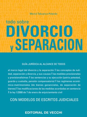 cover image of Todo sobre divorcio  y separación